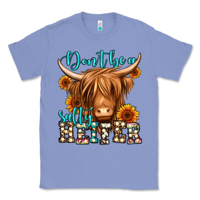 Don't Be A Salty Heifer Long Haired Cow Classic Tee by Jasminsmagicworld | Teevron
