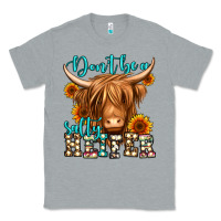 Heather Grey don't be a salty heifer long haired cow Classic Tee - Jasminsmagicworld