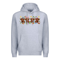 Heather Grey easter day baby heifers Premium Hoodie - Artiststas