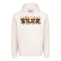 Pale Pink easter day baby heifers Premium Hoodie - Artiststas