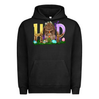 Pigment Black Hop rabbit Urban Hoodie - NancyCooperArtShop