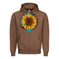 Chestnut sunflower christmas ornament Zipper Hoodie - Jasminsmagicworld