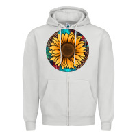 Dove Grey sunflower christmas ornament Zipper Hoodie - Jasminsmagicworld