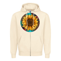 Sunflower Christmas Ornament Zipper Hoodie | Teevron