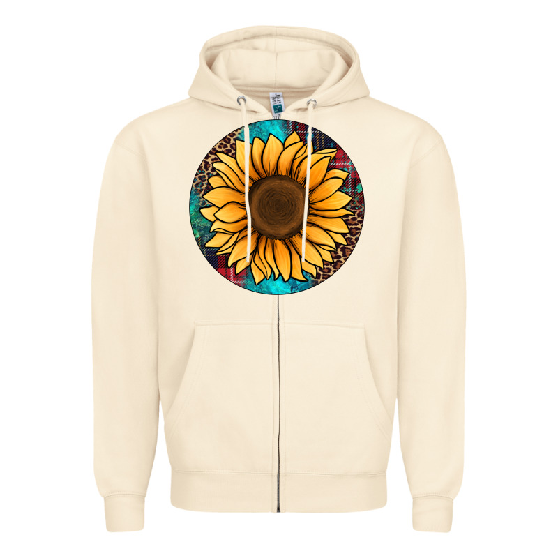 Sunflower Christmas Ornament Zipper Hoodie by Jasminsmagicworld | Teevron