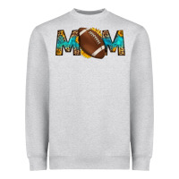 Heather Grey western mom american football Heavyweight Sweatshirt - HRA Design Shop