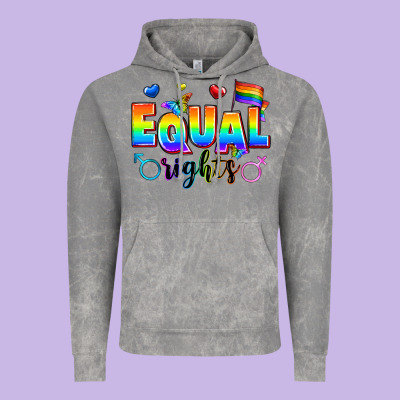 Equal Rights Vintage Hoodie Designed By Zillion Design Studio