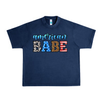 Navy american babe Urban Heavy Tee - HRA Design Shop