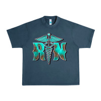 Midnight Navy registered medical symbol nurse Urban Heavy Tee - BarkalooDesign