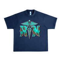 Navy registered medical symbol nurse Urban Heavy Tee - BarkalooDesign