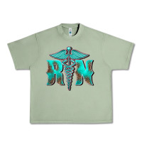 Oil Green registered medical symbol nurse Urban Heavy Tee - BarkalooDesign