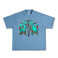 Pebble Blue registered medical symbol nurse Urban Heavy Tee - BarkalooDesign