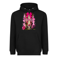 Black valentines day horse with sunglasses Heavyweight Hoodie - NancyCooperArtShop