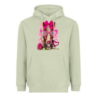 Matcha valentines day horse with sunglasses Heavyweight Hoodie - NancyCooperArtShop