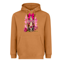 Meerkat valentines day horse with sunglasses Heavyweight Hoodie - NancyCooperArtShop