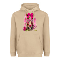 Mushroom valentines day horse with sunglasses Heavyweight Hoodie - NancyCooperArtShop