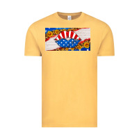 Vintage Mustard usa life license plate Vintage Tee - HRA Design Shop