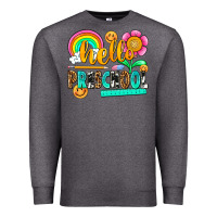 Charcoal Heather hello preschool Premium Sweatshirt - NancyCooperArtShop