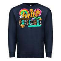 Navy hello preschool Premium Sweatshirt - NancyCooperArtShop