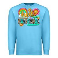 Ocean Blue hello preschool Premium Sweatshirt - NancyCooperArtShop