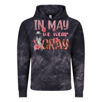 Cloud Black In May We Wear Gray Vintage Hoodie - texasbilliewilder