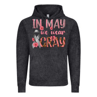 Vintage Black In May We Wear Gray Vintage Hoodie - texasbilliewilder