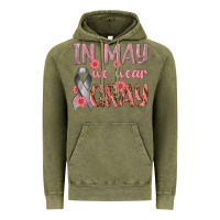 Vintage Olive In May We Wear Gray Vintage Hoodie - texasbilliewilder
