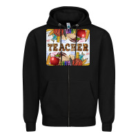 Black Teacher Zipper Hoodie - LillyAllenDesigns