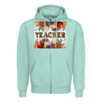 Seafoam Teacher Zipper Hoodie - LillyAllenDesigns