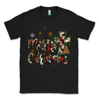 Black merry christmas wood slice ornament Classic Tee - JahusDesignShop