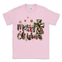 Bubblegum Pink merry christmas wood slice ornament Classic Tee - JahusDesignShop