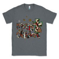 Charcoal Heather merry christmas wood slice ornament Classic Tee - JahusDesignShop