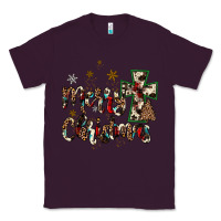 Plum merry christmas wood slice ornament Classic Tee - JahusDesignShop