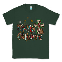 Sports Green merry christmas wood slice ornament Classic Tee - JahusDesignShop