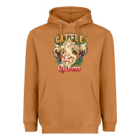 Meerkat cattle queen Heavyweight Hoodie - NancyCooperArtShop