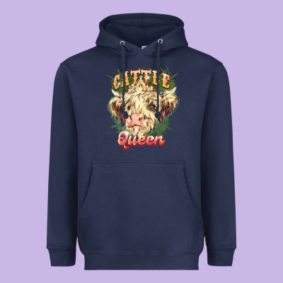 Cattle Queen Heavyweight Hoodie Designed By Nancycooperartshop