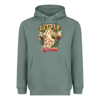 Sage cattle queen Heavyweight Hoodie - NancyCooperArtShop