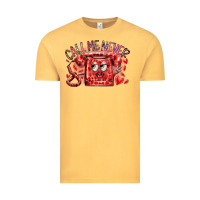 Vintage Mustard call me never Vintage Tee - RacoonDesign
