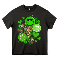 Asphalt st patrick's day green smile Heavy Core Tee - Artiststas