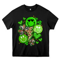 Black st patrick's day green smile Heavy Core Tee - Artiststas