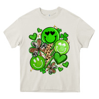 Cream st patrick's day green smile Heavy Core Tee - Artiststas