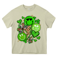 Mossy st patrick's day green smile Heavy Core Tee - Artiststas