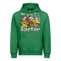Emerald Happy Easter truck with farm animals Urban Hoodie - NancyCooperArtShop
