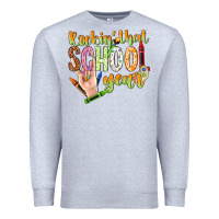 Heather Grey rockin that school year Premium Sweatshirt - NancyCooperArtShop