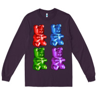 Plum jellybear Long Sleeve Tee - AdoDesignShop