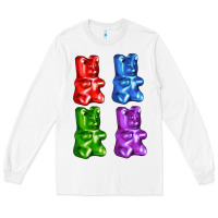 White jellybear Long Sleeve Tee - AdoDesignShop