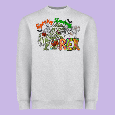 Spooky Sourus Heavyweight Sweatshirt Designed By Cowhidedigitalart