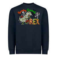 Navy spooky sourus Heavyweight Sweatshirt - CowhideDigitalArt