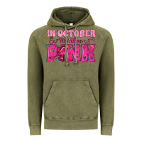 Vintage Olive In October We Wear Pink Vintage Hoodie - texasbilliewilder