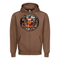 Chestnut joy reindeer christmas ornament Zipper Hoodie - Jasminsmagicworld
